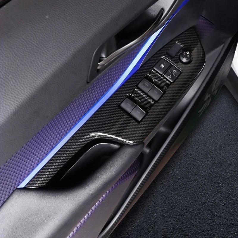 Для Toyota C-HR CHR 2016 2017 2018 панель стеклоподъемника рама охватывает панель стеклоподъемника Стайлинг автомобиля автомобильные аксессуары