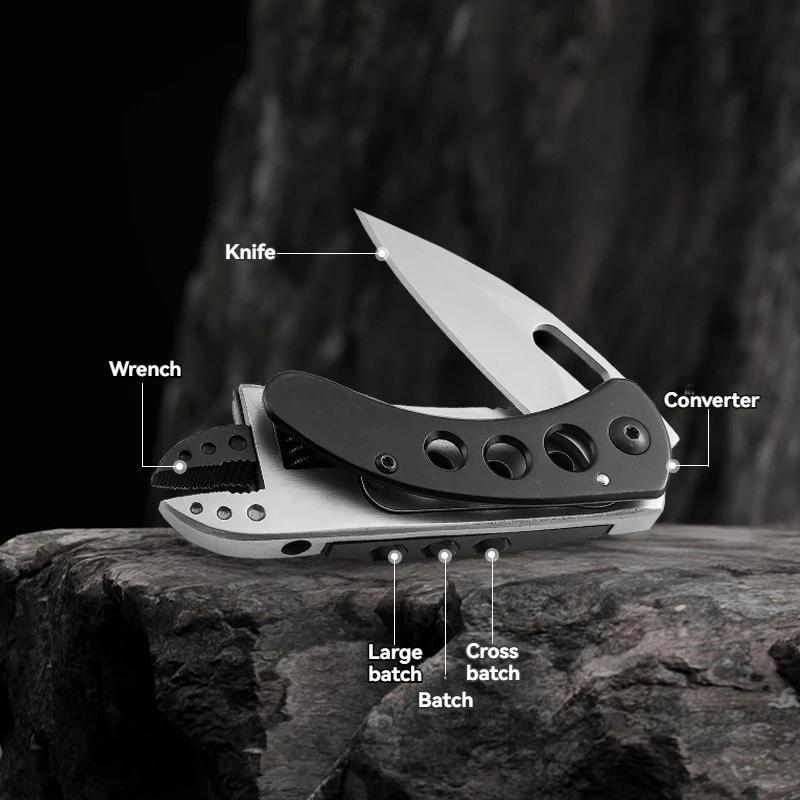 Новый многофункциональный гаечный ключ, инструментальный нож, складной нож для отдыха на природе, гаечный ключ для активного отдыха, многофункциональный бытовой тактический инструмент для кемпинга