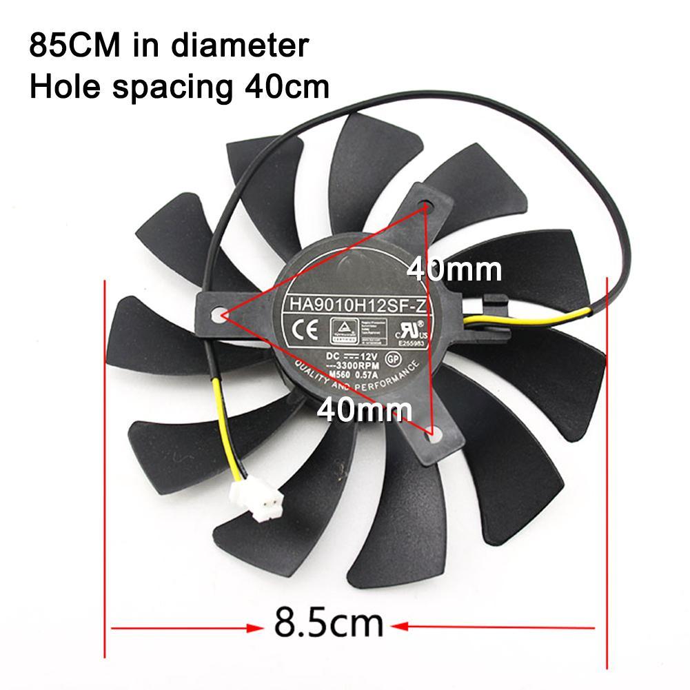 0.57A DC 12V HA9010H12F-Z 2-контактный вентилятор охлаждения для видеокарты GTX1050 Ti Для MSI Geforce GTX 1050Ti 4G OC GTX 1050 2G