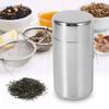 Double Lids Stainless Steel Tea Canister Stainless Steel Coffee Bean Storage Jar Loose Tea
