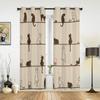 Cartoon Cat Rope Mouse Curtains for Bedroom Living Room Drapes Kitchen Children's Room Window Curtain Modern Home Decor