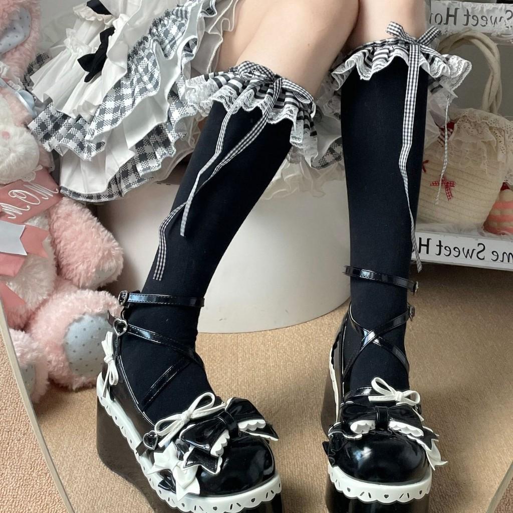 Japanese Sweet Lolita Knee Socks With Antibacterial And Antiodor Features For Teen Girls