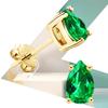 Серьги-гвоздики из драгоценного камня диаспор для женщин, стерлинговое серебро 925 пробы, танзанит, изумрудное покрытие, серьги из желтого золота 18 карат, изящные ювелирные изделия, подарок