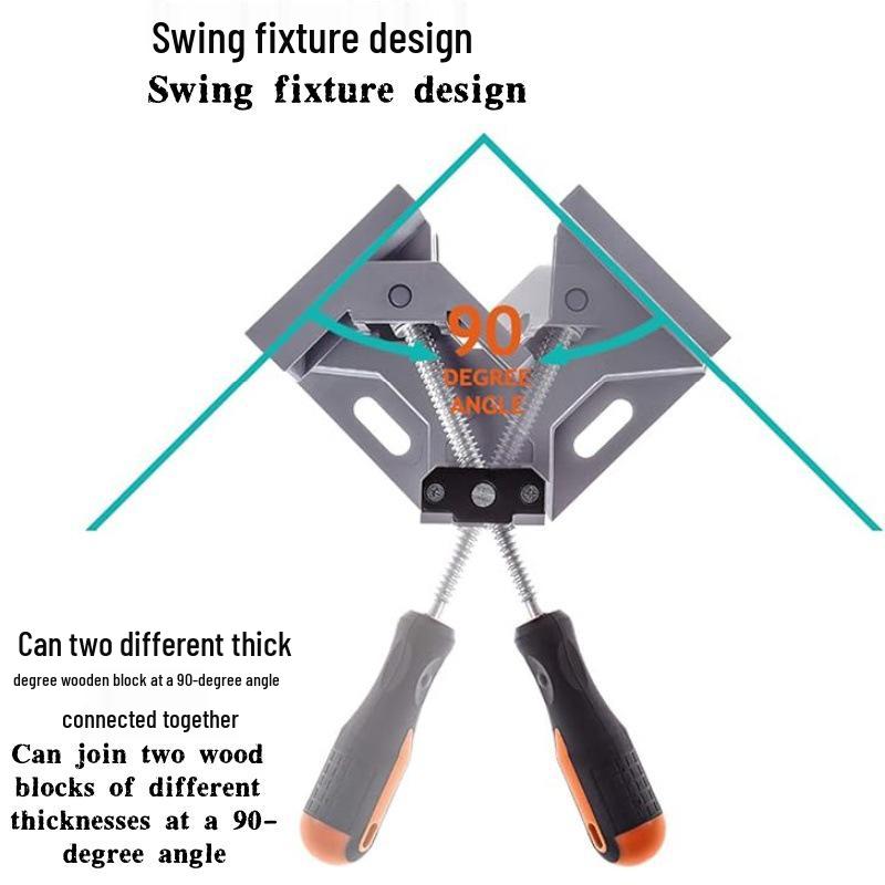 Мини-угольник 90° - Прямоугольный, Быстрозажимной для деревообработки, сварки, фоторамок, стекла, аквариумов