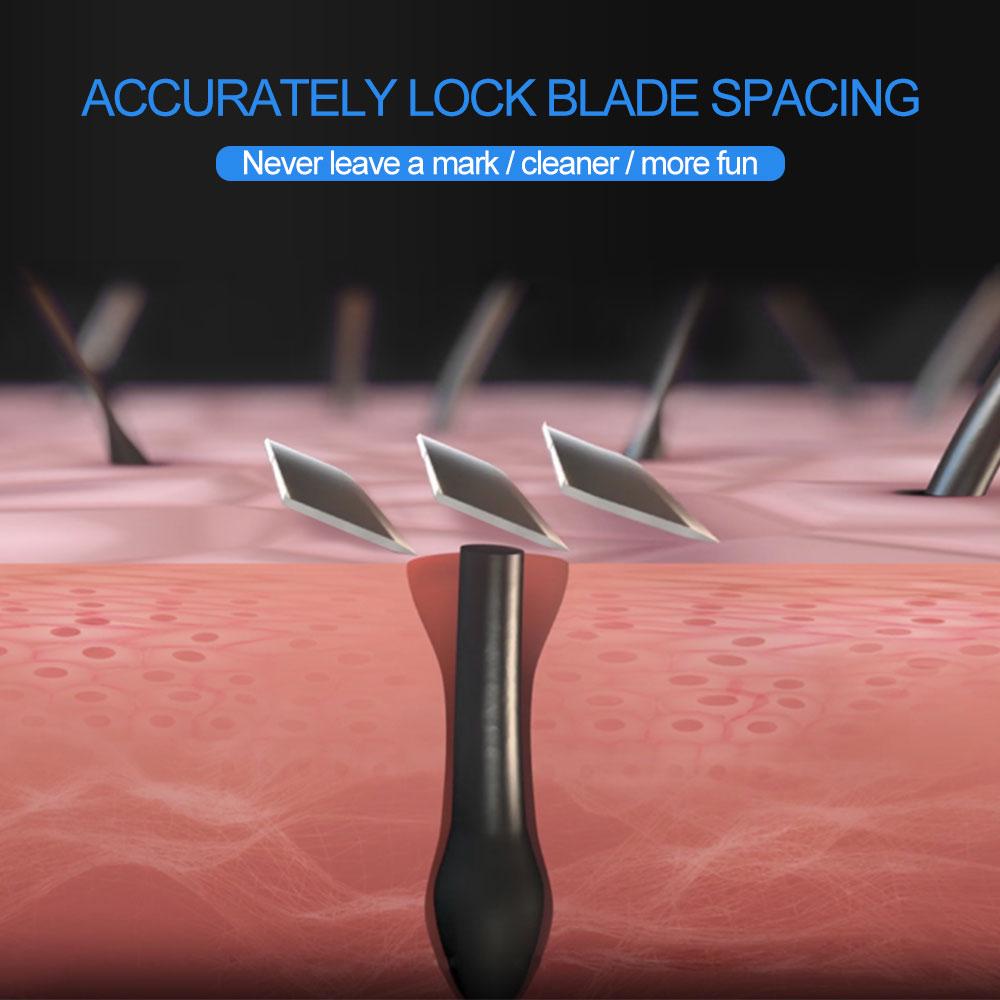 1Pc Shaver Holder 4Pcs Blades Men's Razor Blades Hair Removal Shaving Razors