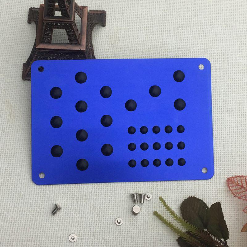 Универсальный алюминиевый автомобильный напольный коврик, нескользящая пяточная пластина, подставка для ног, педаль