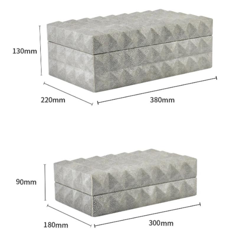 Luxury Leather Storage Box Bedroom Art Jewelry Boxes Earring Ring Aesthetic Trinkets Display Women Decoration Ornaments Stand Jewelry Accessories Gift