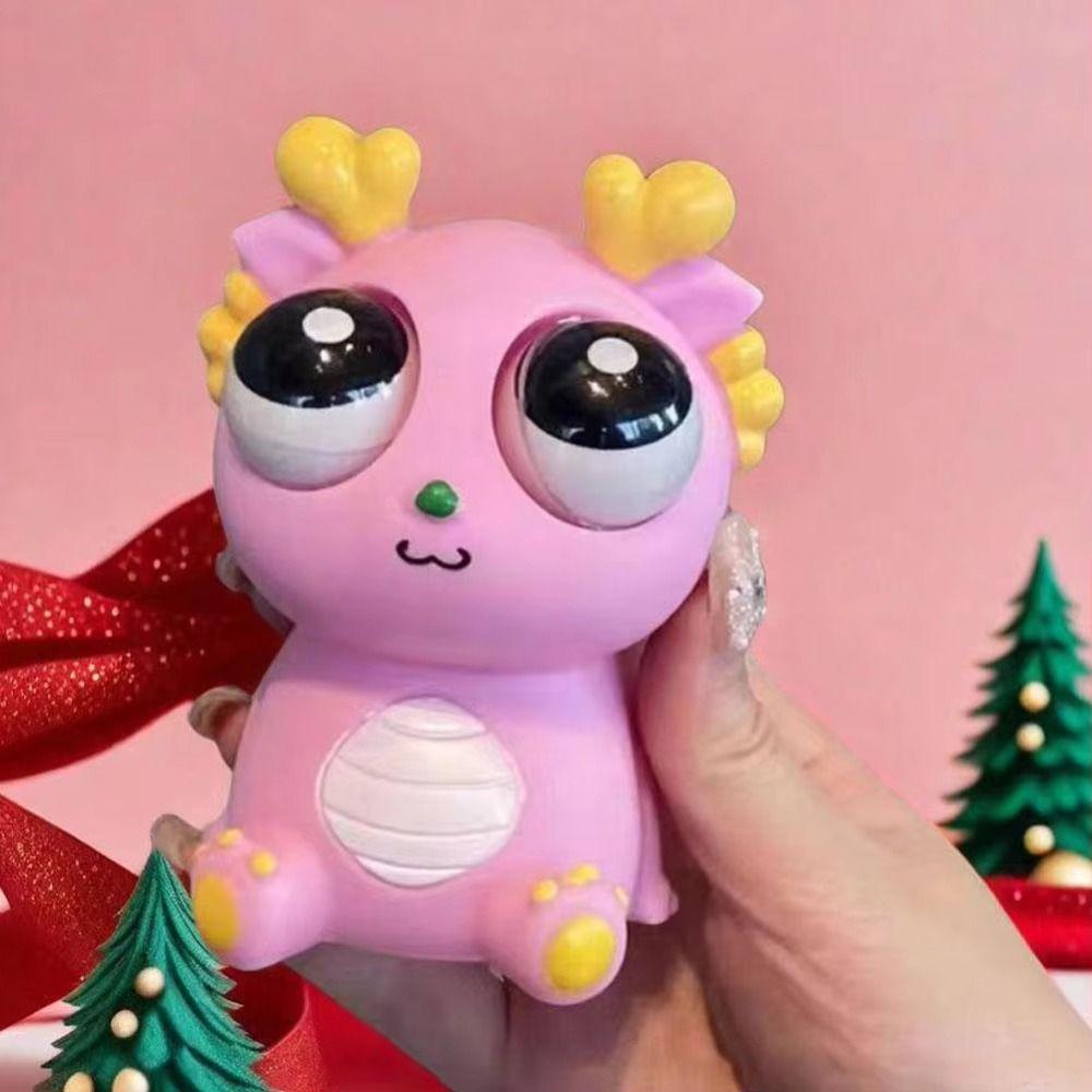 Panda Eyeball Burst Squeeze Toy Simulation Dragon Squeeze Stretching Ball  Kids Holiday Gift