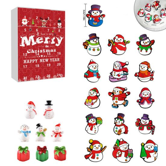2025 Christmas Snowman Countdown Calendar 24-Day Advent Calendar Deer Hat Tree