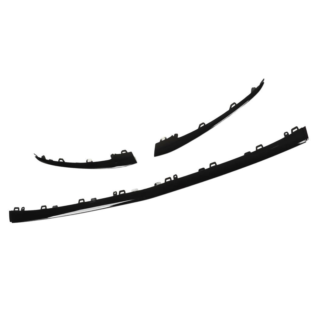 3 шт. глянцевая черная нижняя отделка переднего бампера для замены на Mercedes?Бенц С?Класс W222 V222 AMG Line