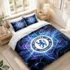 Bedding Set 1 Duvet Cover 2 Pillowcases Chelsea FC Print Bedroom Home Decoration
