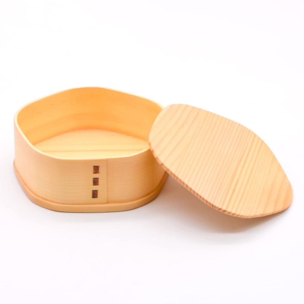 Wakayama Wappa Bento Box Store Wappa Bento Box Magewappa Bento Box Wooden Примерно 13 см Lunch Box Single Tier Sakura Shape Natural (Вакаяма