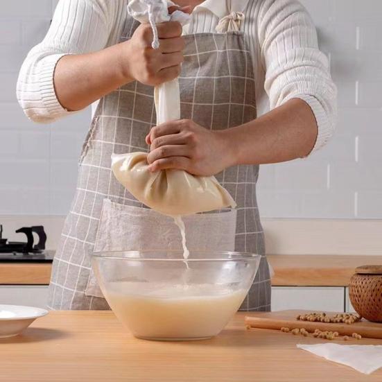 3Pcs Nut Milk Bag for Straining Reusable Cheesecloth Bags Fine Mesh Filter Bags for Cooking Baking Juicing Cheese Making Soy Milk Kitchen Essential