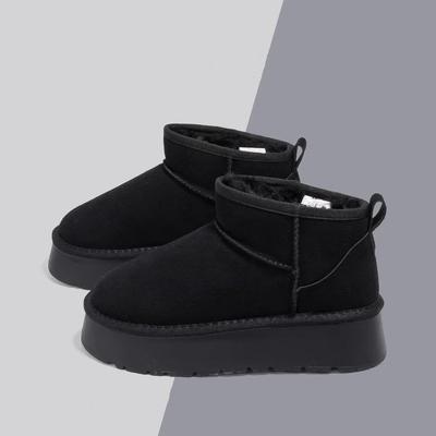 Северо-восточные морозостойкие зимние сапоги женские 2025 зимние бархатные новые утолщенные теплые повседневные хлопковые туфли на толстой подошве короткие хлопковые сапоги