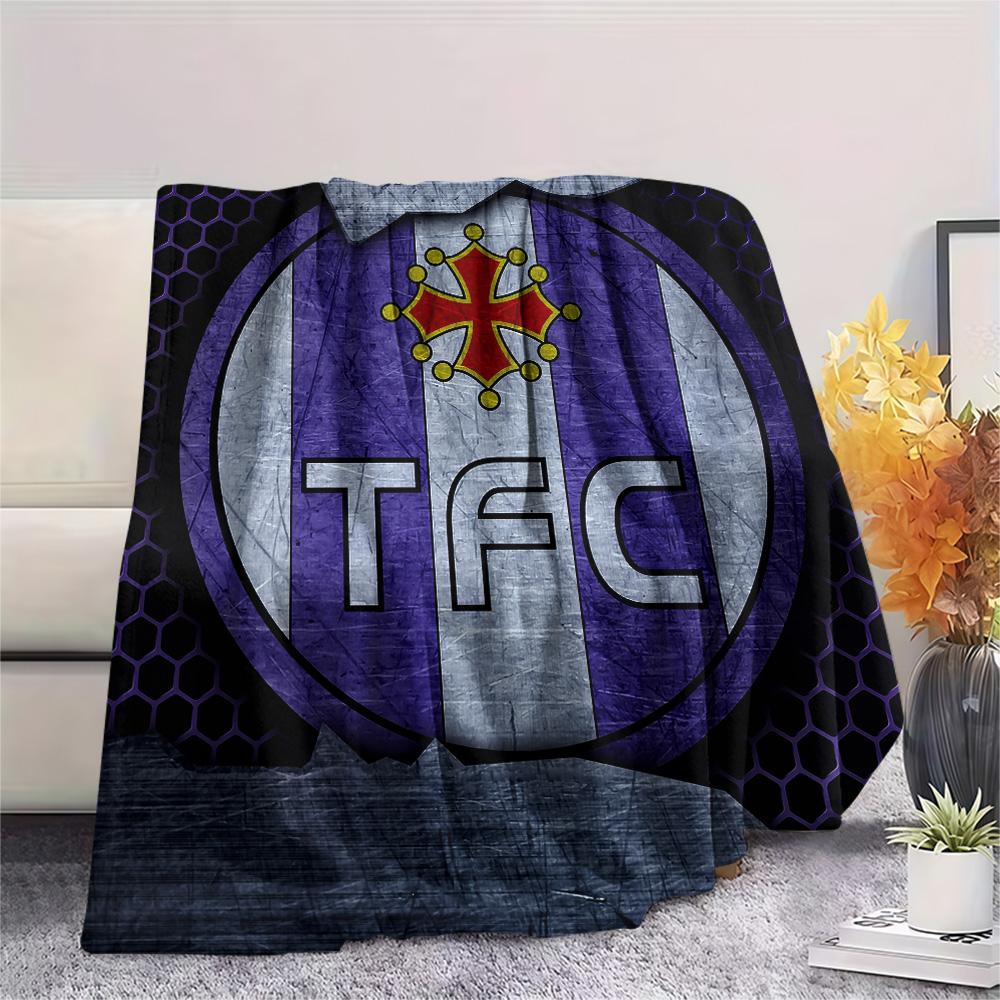 Toulouse Football Club  Print Flannel Blanket, High quality Comfortable for All Seasons, Home Decor, Warmth and Comfort