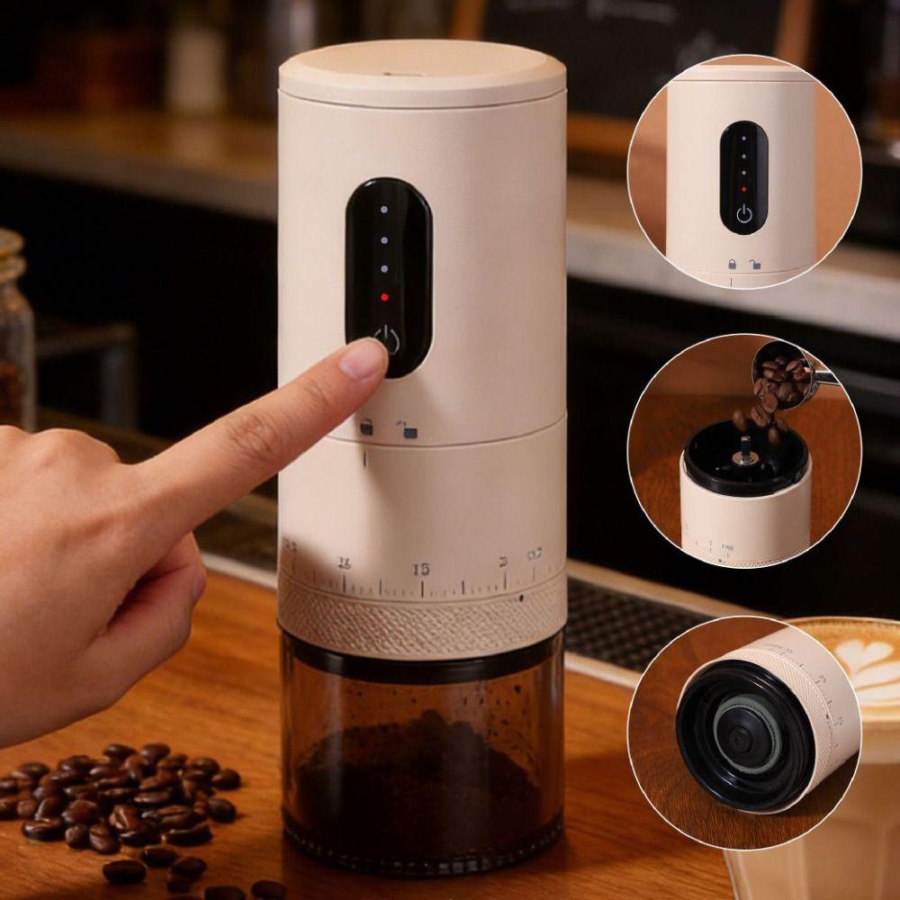 Ceramic Grinding Core Portable Electric Coffee Grinder Automatic Coffee Bean Mill  Outdoor