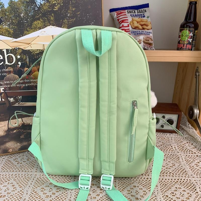 Сплошной цвет рюкзак женский кампус младших классов средней школы школьный ранец