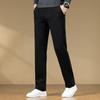 FAPAI Мужские повседневные брюки прямого кроя из смесовой шерсти