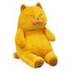 Плюшевая игрушка Толстый кот, мягкая игрушка, реалистичная игрушка черного кота для мальчиков и девочек, рождественский подарок на день рождения