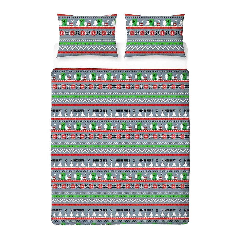Minecraft Christmas Reversible Duvet Set