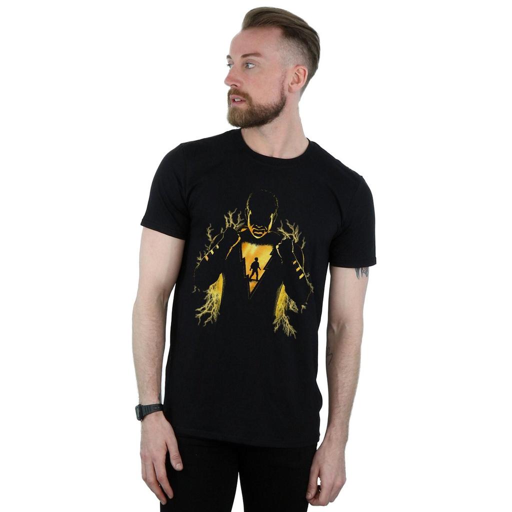 DC Comics Mens Shazam Lightning Silhouette T-Shirt