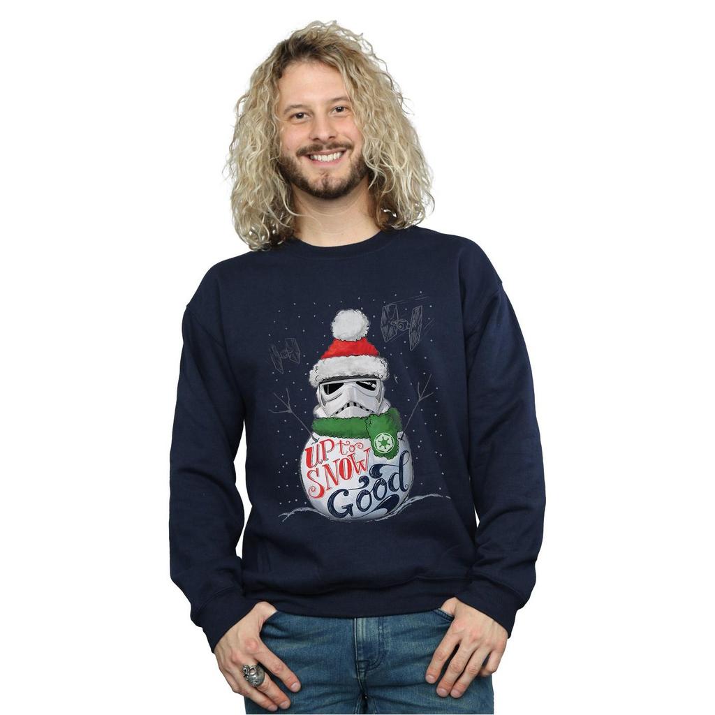 Star Wars Mens Stormtrooper Up To Snow Good Sweatshirt