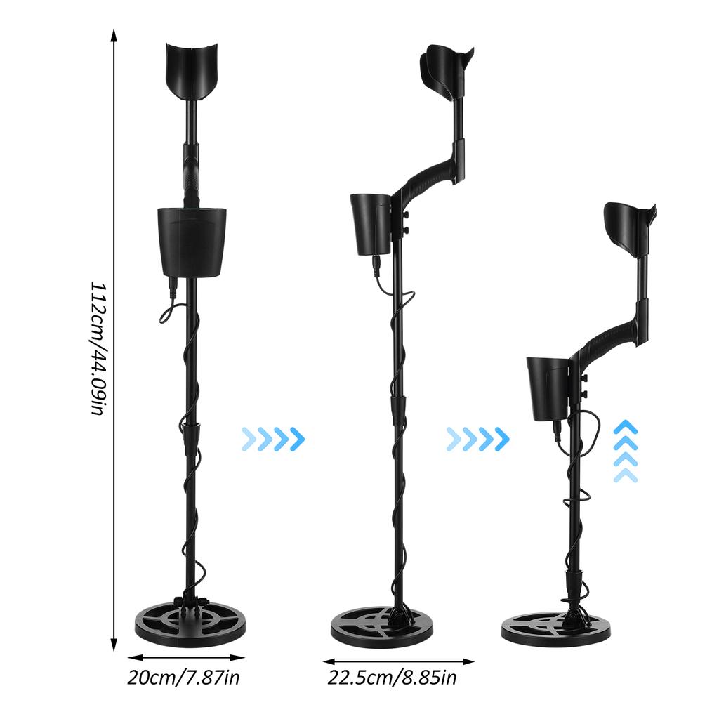 Металлоискатель для взрослых и детей, профессиональный, более высокая точность и чувствительность, водонепроницаемые металлы