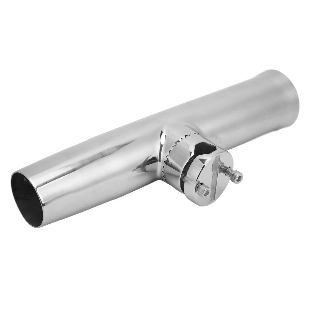 Fishing Rod Holder Clamp On 32 Angles 316 Stainless Steel Mirror Finished for 7 8in ‑ 1in Rail