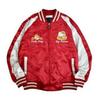 Sanrio Character Hello Kitty Embroidered Sukajan Size Red [Yoshida Yu] Jacket, L,