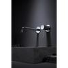 Robinet de lavabo encastré - IMEX - MONZA - Mitigeur monocommande - Couleur gris - Finition chrome