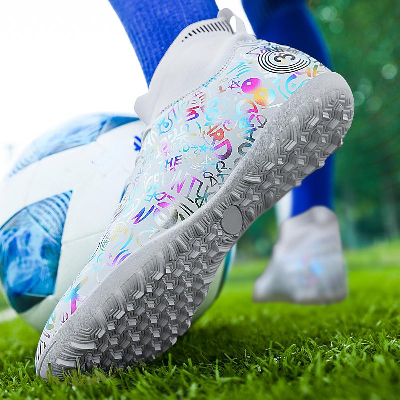 Мужские/женские футбольные бутсы из пяти резиновых материалов с мягкой подошвой и короткой ручкой производства Lammers Кожаные футбольные бутсы Детские футбольные кроссовки