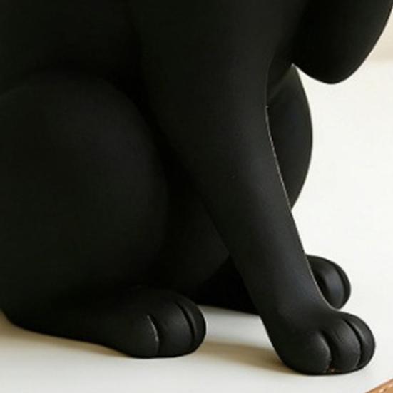 Модель Черной Кошки, Миниатюрное Украшение в Форме Кошки, 3D-печатная Матовая Черная Декоративная Фигурка для Рабочего Стола, Прихожей, Спальни
