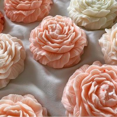 1 шт. большой цветок пиона силиконовая форма самодельная ароматизированная свеча форма гипсовая сделай сам цветок ручная работа мыло форма изготовление свечей
