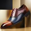 New Brogue Leather Men's Shoes - Stylish, Breathable, Versatile for Business and Weddings In Spring and Autumn
