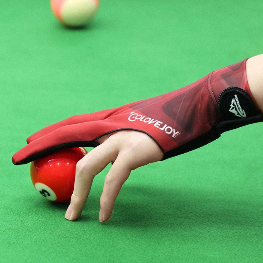 Polyester 3 Fingers Billiard Glove Three Finger Single Piece Billiards Gloves  Training Equipment
