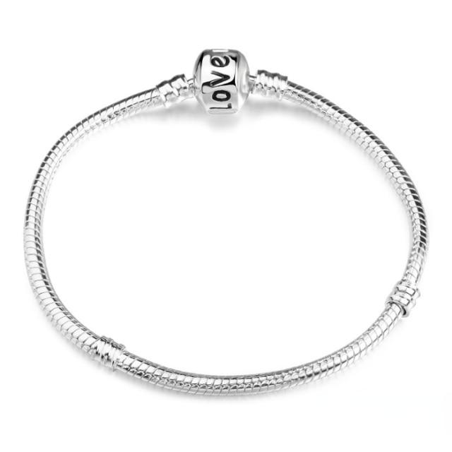 High Quality Silver Snake Chain Fine Bracelet 925 Fit European Authentic Charm Bracelet for Women DIY Jewelry Making