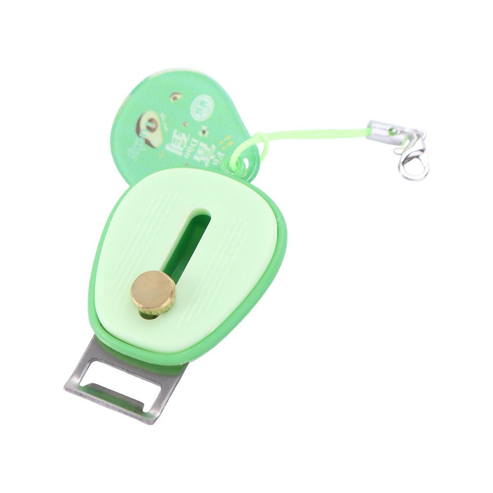 Foldable Mini Peeling Tool Durable Retractable Peeler Anti-Lost Keychain Peeler Camping