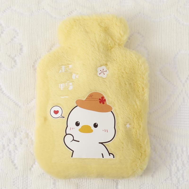 500ML Hot Water Bag Plush Cartoon Kawaii Bear Rabbit Animal Pattern Hot Water Bottle Hand Feet Warmer Winter