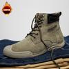 Уличные кожаные мужские ботинки зимние с мехом супер теплые зимние ботинки мужские зимние повседневные кроссовки нескользящие ноские ботильоны