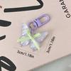 Sweet Butterfly Keychain Resin Ribbon Bow Keyring Lovely Jelly Butterfly Pendant  Couple