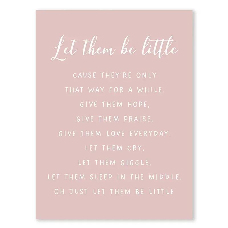 Pink Butterfly Wall Art Poster Nursery Canvas Print Painting Sun Rainbow Daisy Heart Posters Decor Kids Room Decorative Gift