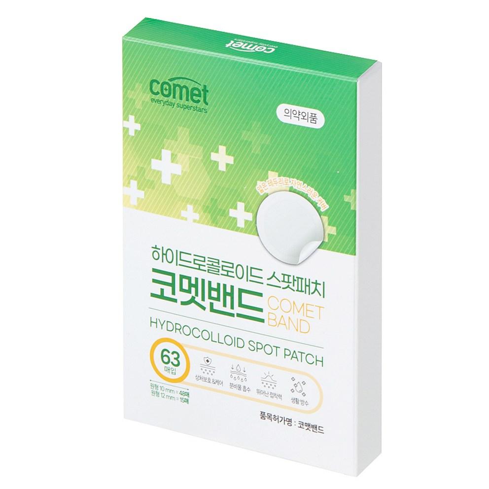 Гидроколлоидные пластыри от прыщей Comet, смешанный тип, 63 шт.