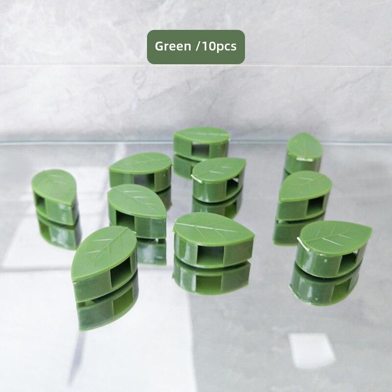 10 шт. фиксатор для скалолазания для растений, листовой тип, зеленое растение, невидимое фиксирующее устройство, зажим для виноградной лозы, защелка, тяговое формирование