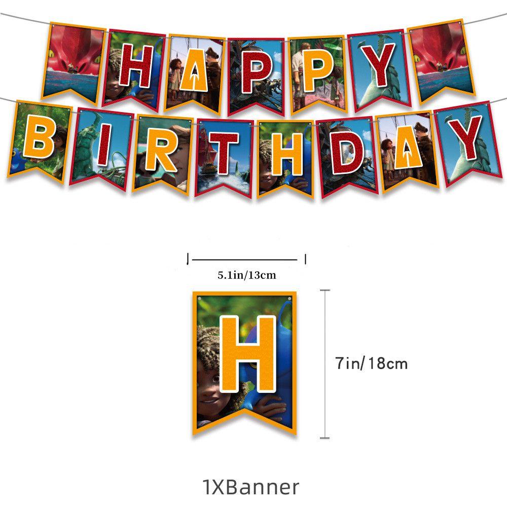 Набор для украшения дня рождения «Морской зверь» с воздушными шарами и флажками