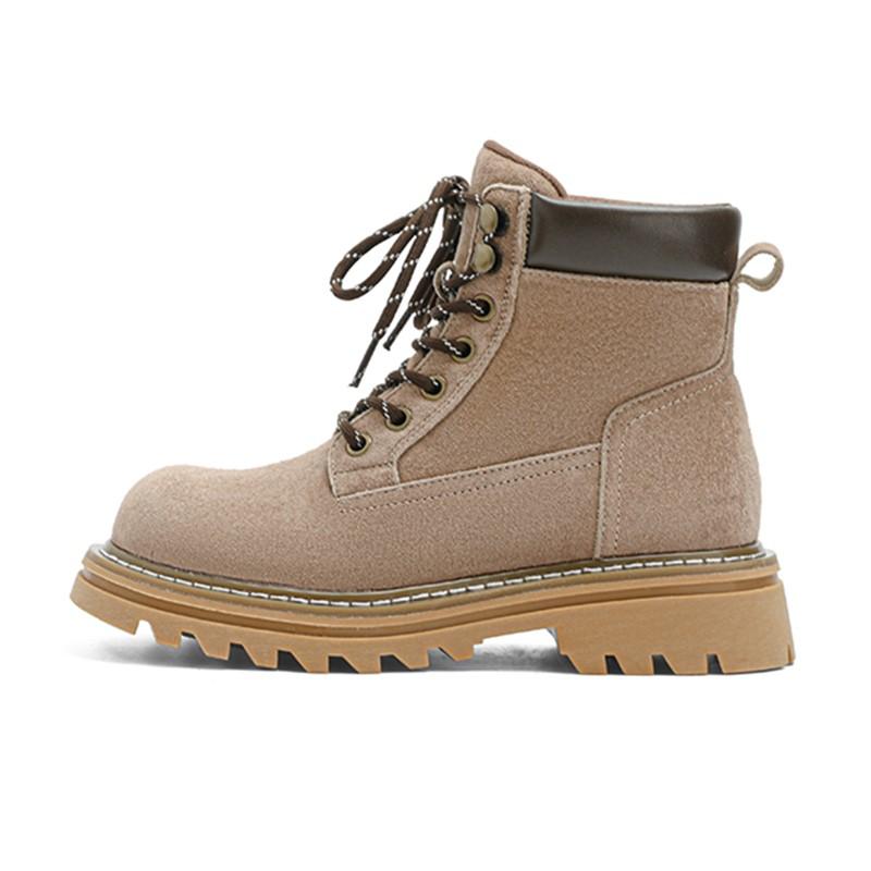 Ботильоны женские из натуральной кожи осенние на платформе желтые женские ботинки повседневные женские ботинки в британском стиле