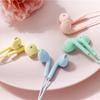 U88 Universal Wired Control Earphone Fashion Pure Color 3.5mm Plug Headphone with Microphone
