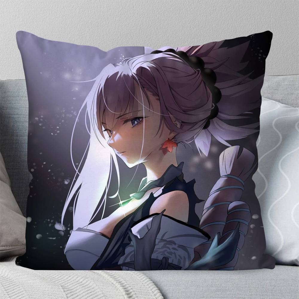 Miyamoto Musashi Animated Game Fate Grand Order Pillow Case Fashion Square Pillowcase Bedroom Sofa Room Ins Decoration Leisure