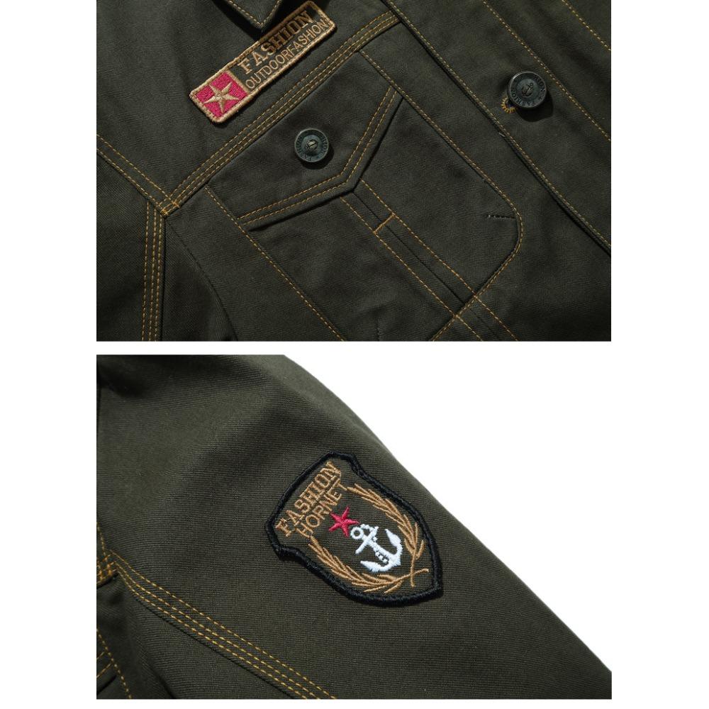 Men'S Spring And Autumn New Jacket Men'S Large Size Casual Pure Cotton Men'S Jacket