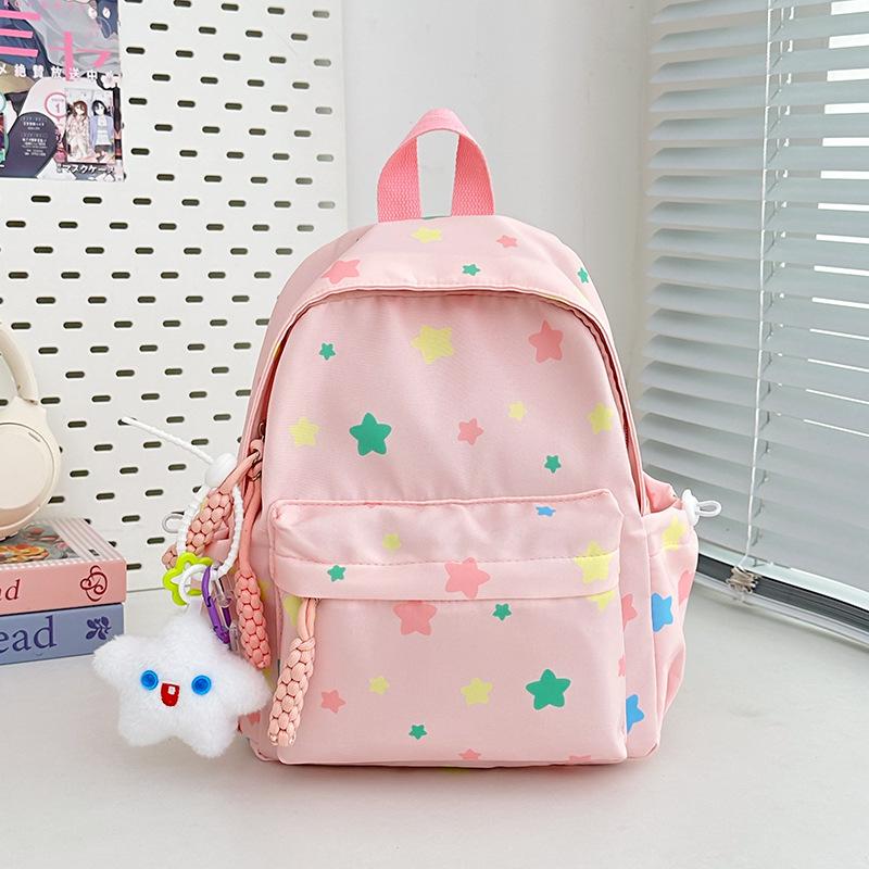 Новый высококачественный, свежий и милый, цветной рюкзак со звездами, рюкзак большой вместимости для старшеклассника