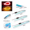 2PCS 12V Led Guide Headlight Strips Car Daytime Running Light 45cm Flow Turn Signal Strip DRL Ambient Light White Yellow